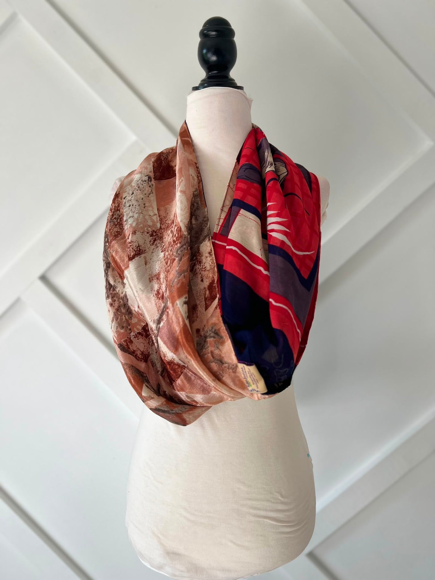40 inch Reversible Infinity Scarf (short)-008 - Rangeelaa- Fairtrade Sustainable Women's Clothingscarf