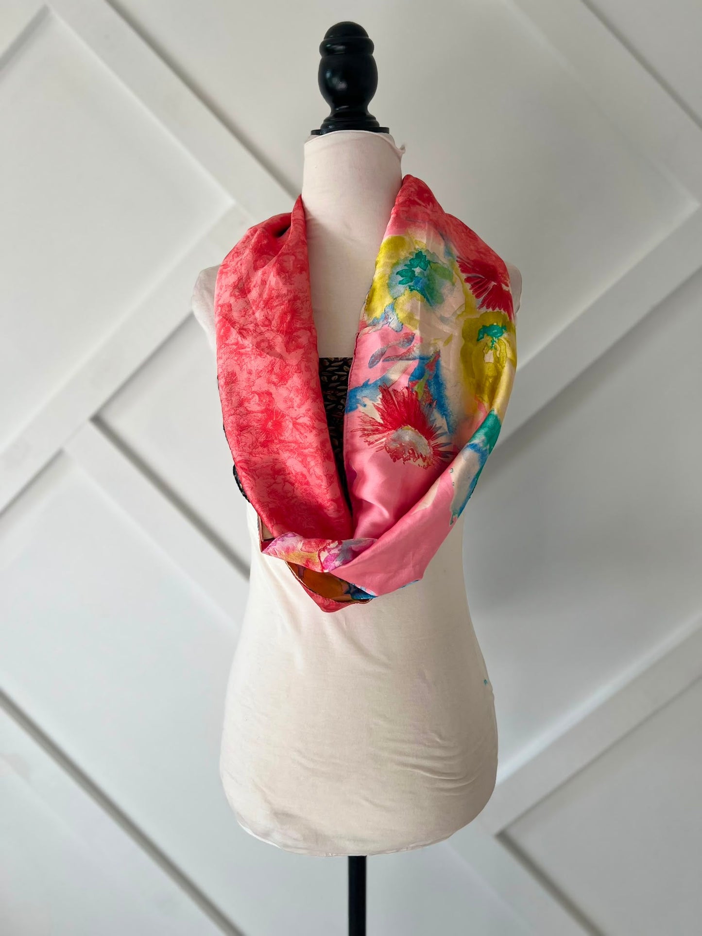 40 inch Reversible Infinity Scarf (short)-019 - Rangeelaa- Fairtrade Sustainable Women's Clothingscarf