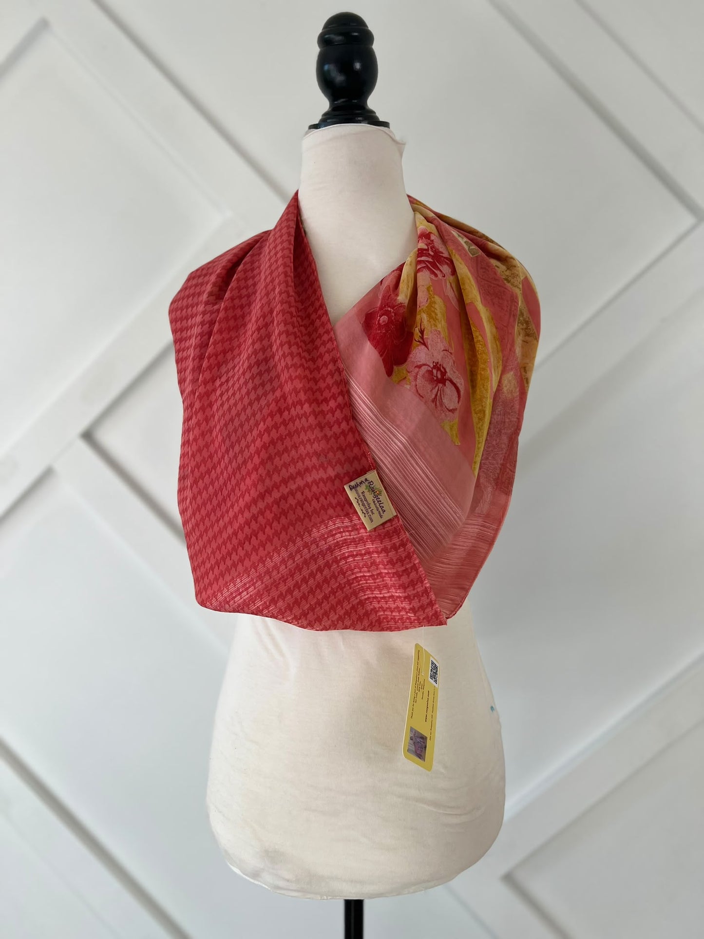 40 inch Reversible Infinity Scarf (short)-046 - Rangeelaa- Fairtrade Sustainable Women's Clothingscarf