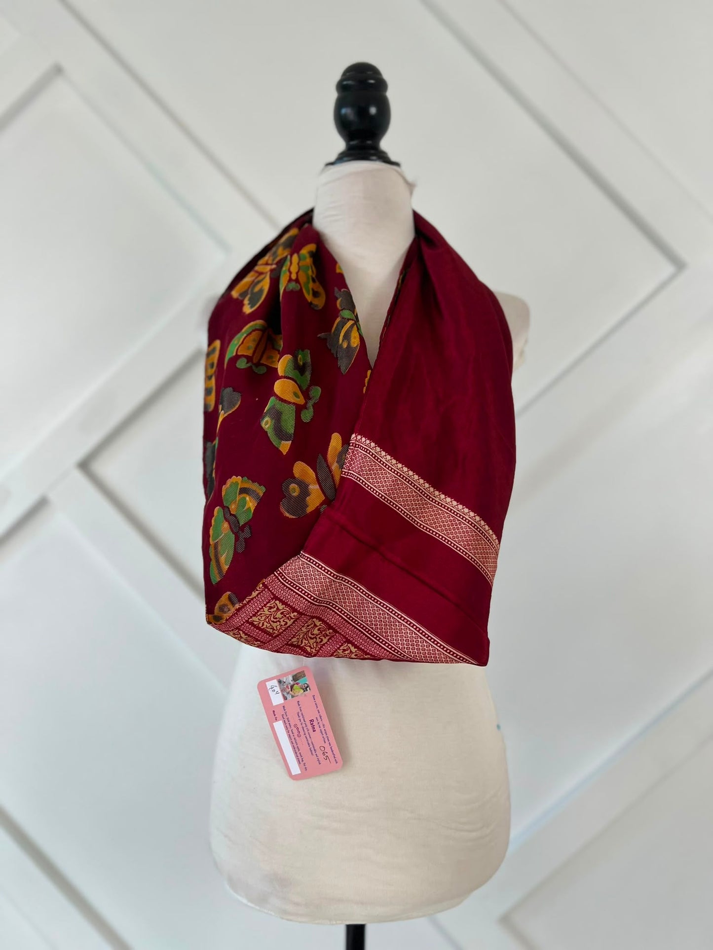 40 inch Reversible Infinity Scarf (short)-065 - Rangeelaa- Fairtrade Sustainable Women's Clothingscarf