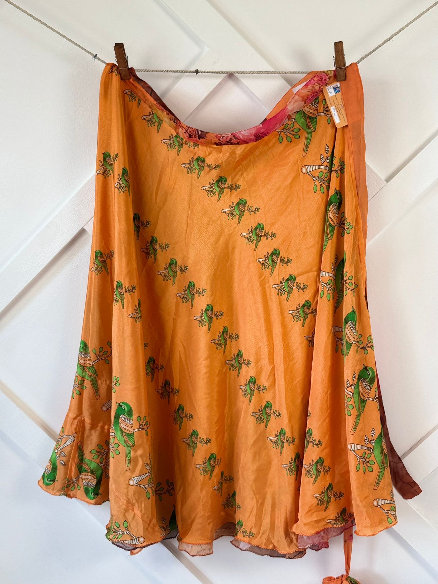 Digital print Premium Regular Ankle skirt - M003 - Rangeelaa - Fairtrade Sustainable Women's Clothingsaree wrap skirts