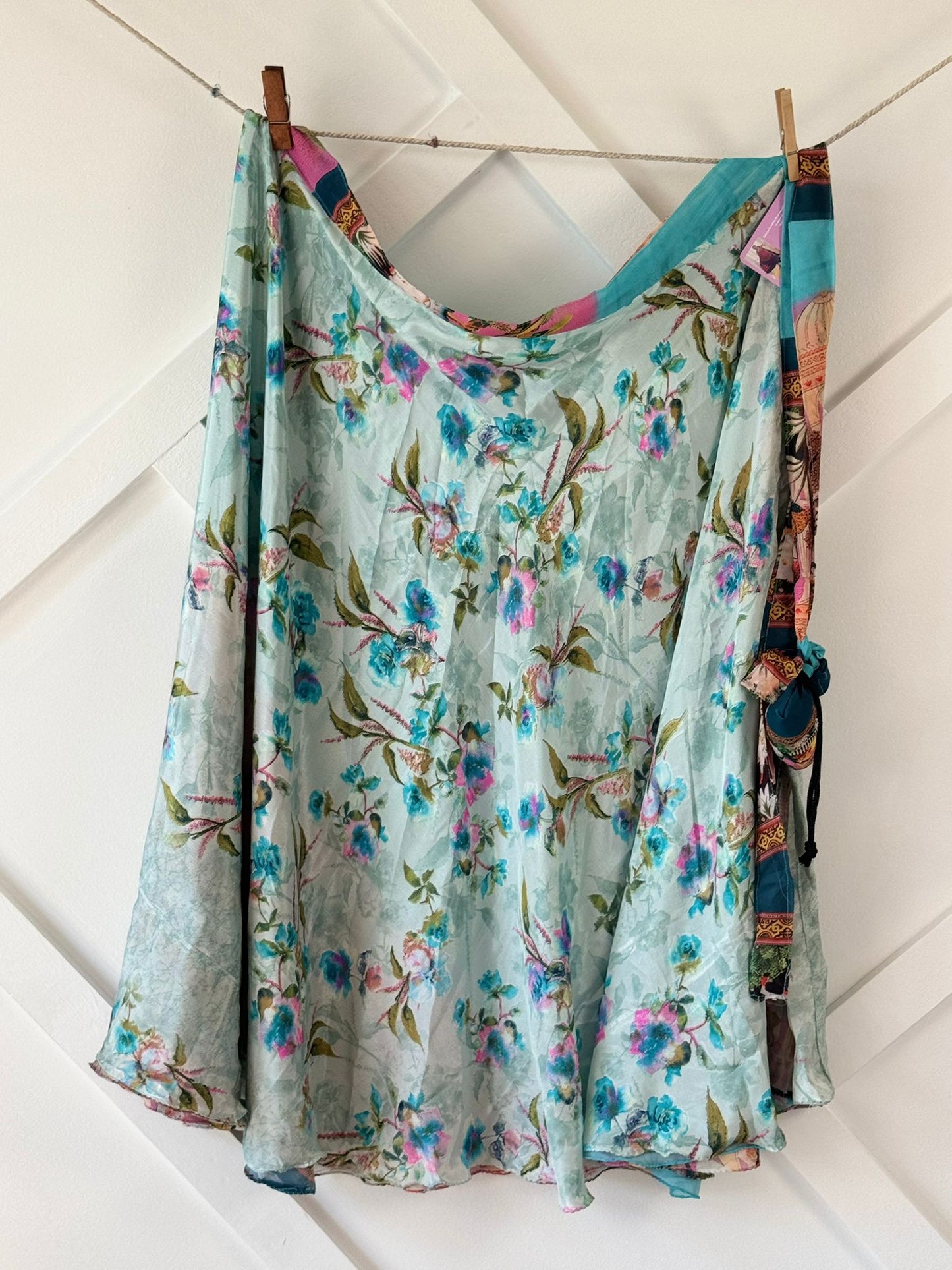 Digital print Premium Regular Ankle skirt - M008 - Rangeelaa - Fairtrade Sustainable Women's Clothingsaree wrap skirts