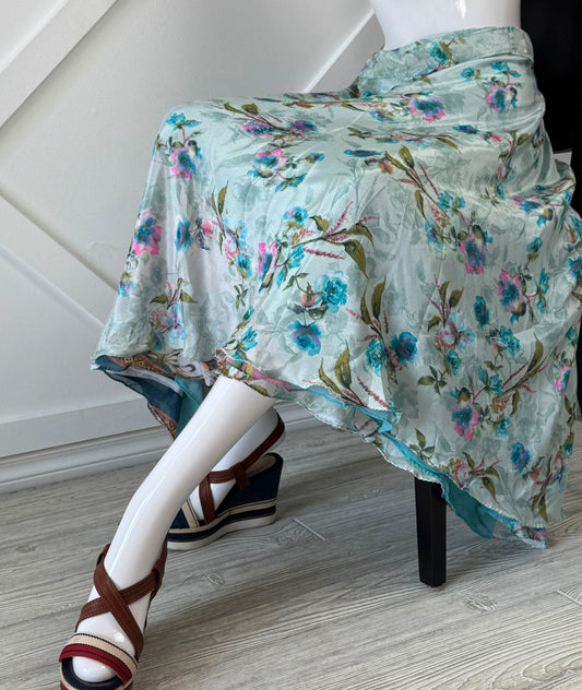 Digital print Premium Regular Calf Skirt - M011 - Rangeelaa - Fairtrade Sustainable Women's Clothingsaree wrap skirts