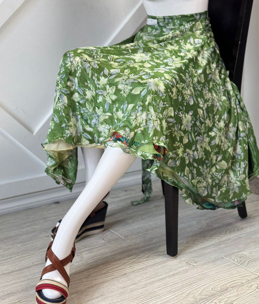 Digital print Premium Regular Calf Skirt - M013 - Rangeelaa - Fairtrade Sustainable Women's Clothingsaree wrap skirts