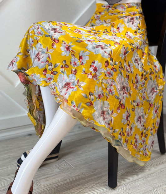 Digital print Premium Regular Calf Skirt - M034 - Rangeelaa - Fairtrade Sustainable Women's Clothingsaree wrap skirts