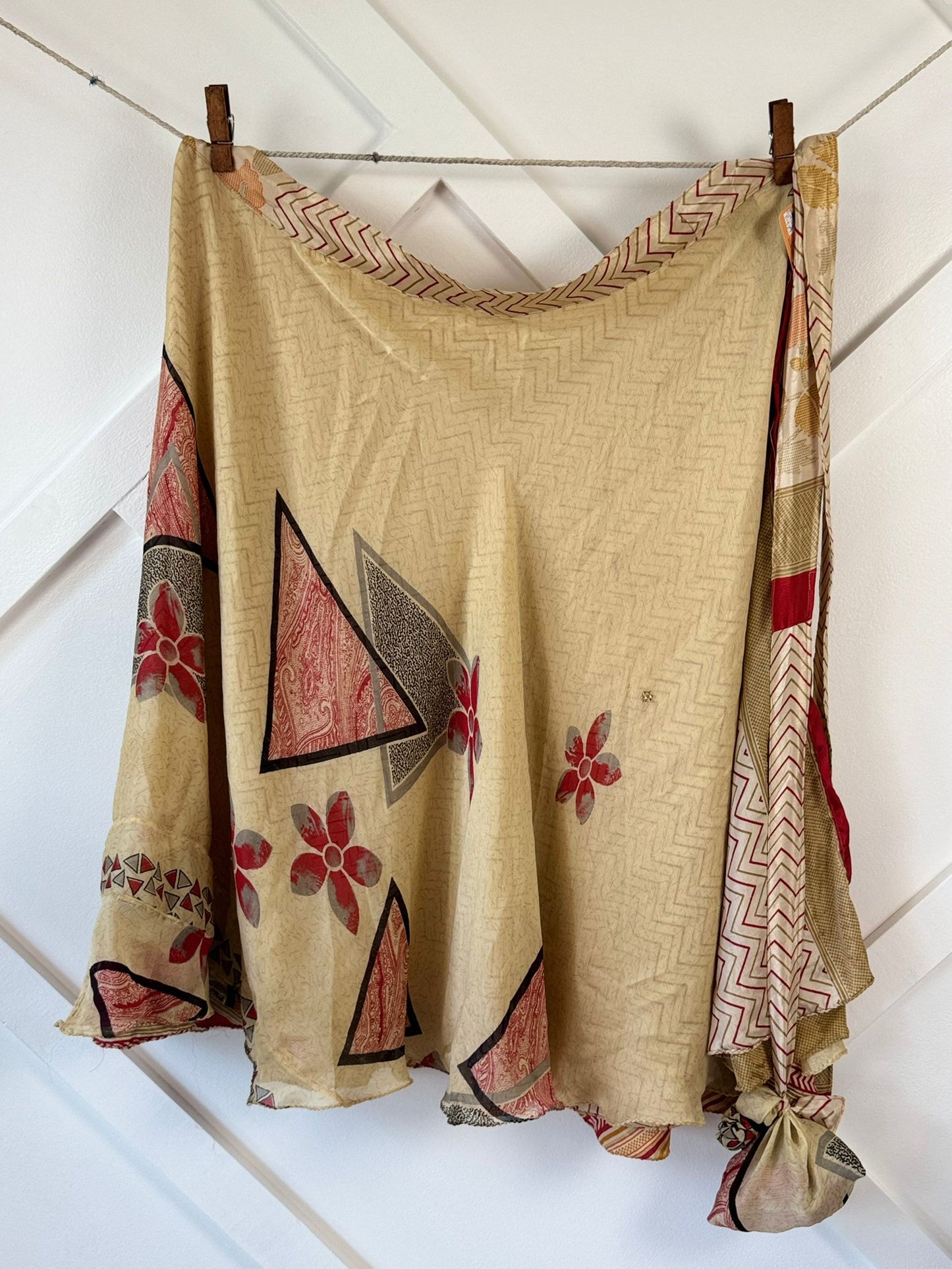 Festive Regular Ankle skirt - M001 - Rangeelaa - Fairtrade Sustainable Women's Clothingsaree wrap skirts