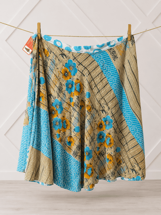 Festive Regular Calf-FR025 - Rangeelaa- Fairtrade Sustainable Women's Clothingsaree wrap skirts