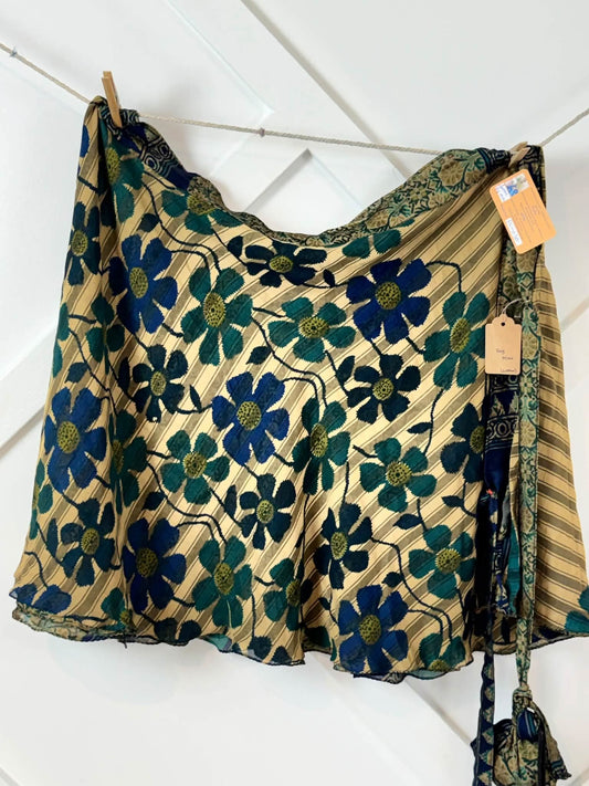 Festive Regular mini skirt-ES030 - Rangeelaa- Fairtrade Sustainable Women's Clothingskirts