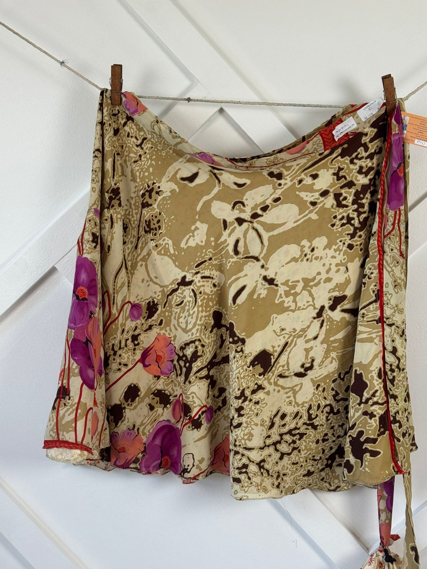 Festive Regular Tea skirt - M065 - Rangeelaa - Fairtrade Sustainable Women's Clothingsaree wrap skirts