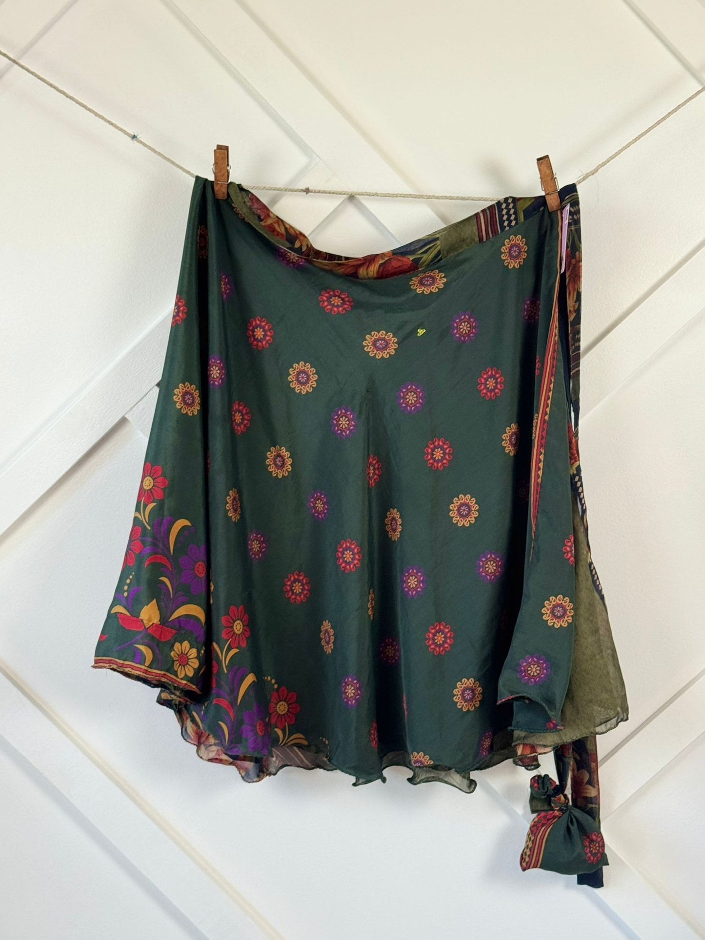 Festive Regular Tea skirt - M066 - Rangeelaa - Fairtrade Sustainable Women's Clothingsaree wrap skirts