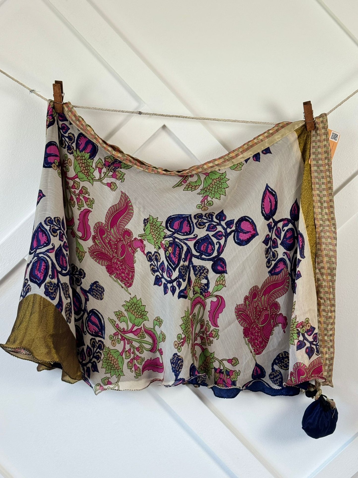 Festive XL Mini skirt - M067 - Rangeelaa - Fairtrade Sustainable Women's Clothingsaree wrap skirts