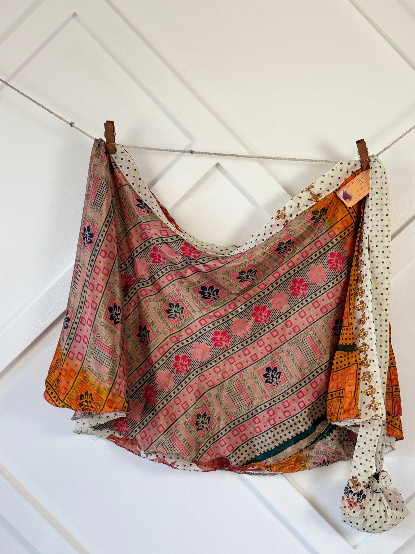 Festive XL Mini skirt - M070 - Rangeelaa - Fairtrade Sustainable Women's Clothingsaree wrap skirts
