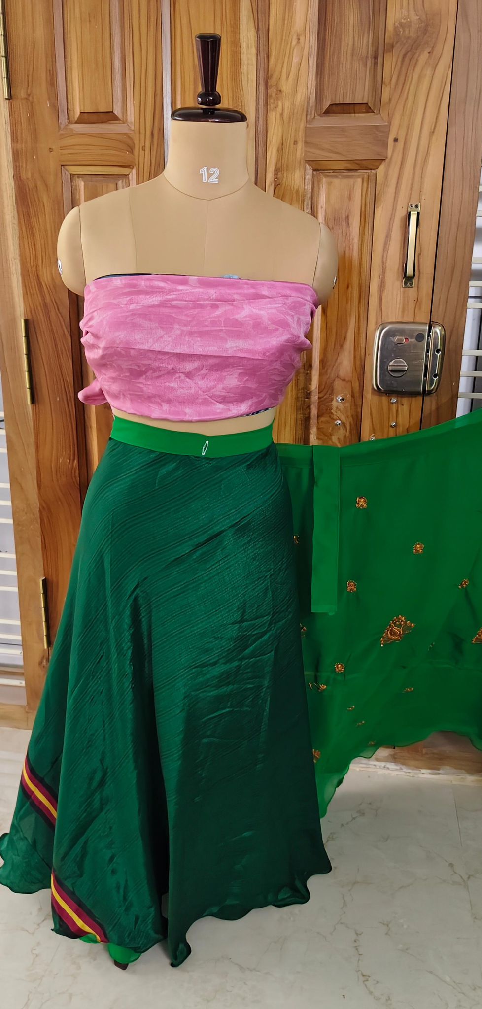Maria.G-Dispatch payment for embroidery Premium Goddess Skirt - Rangeelaa- Fairtrade Sustainable Women's Clothingsaree wrap skirts