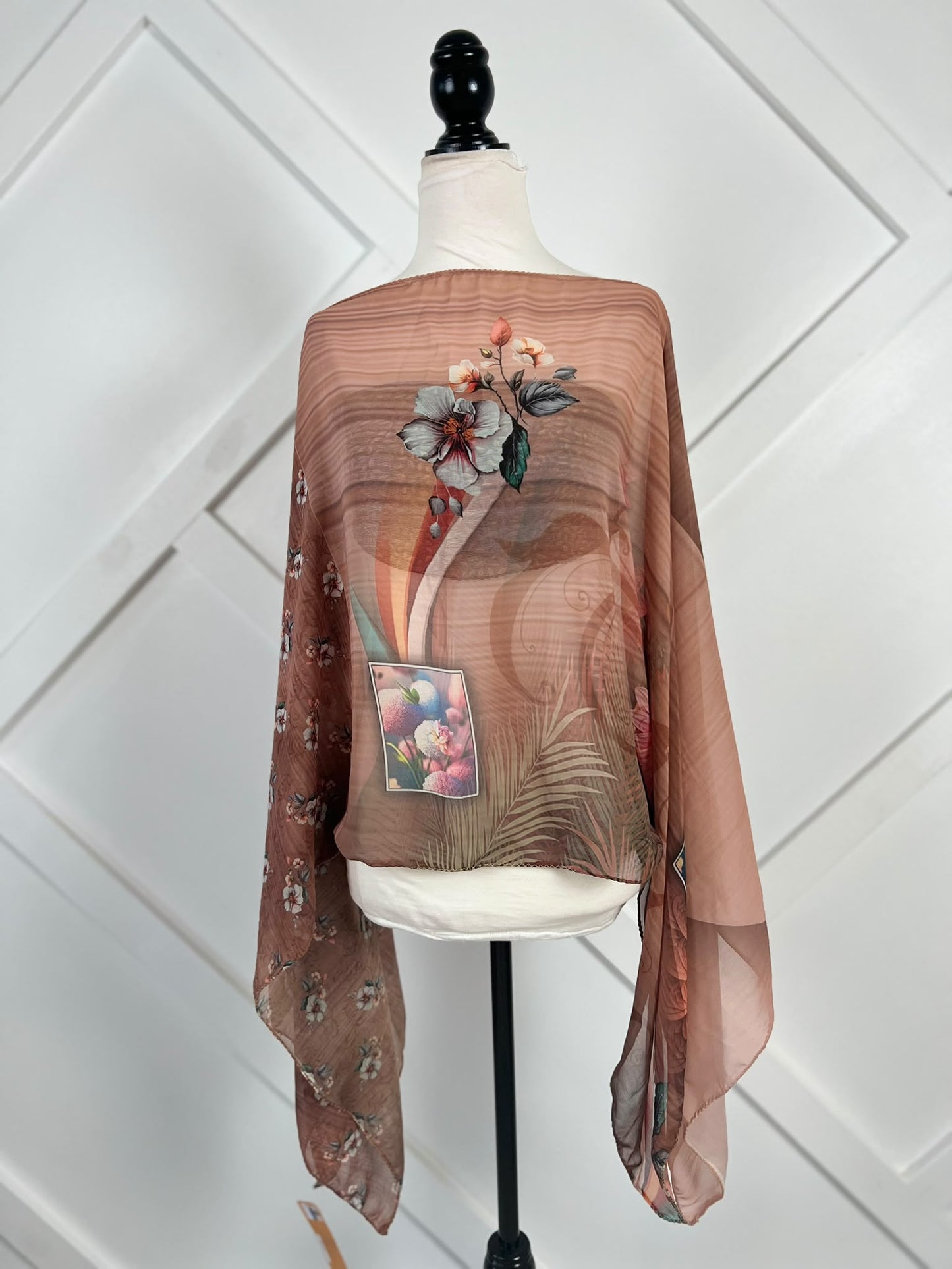 Poncho-003 - Rangeelaa- Fairtrade Sustainable Women's Clothing