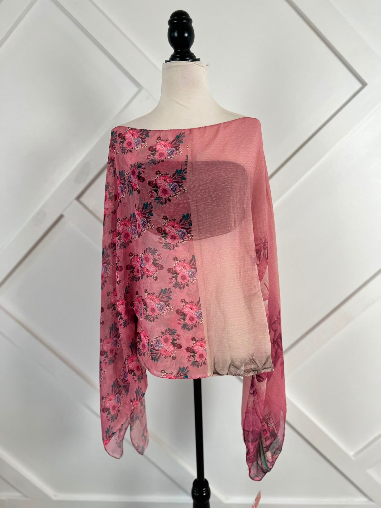 Poncho-055 - Rangeelaa- Fairtrade Sustainable Women's Clothing