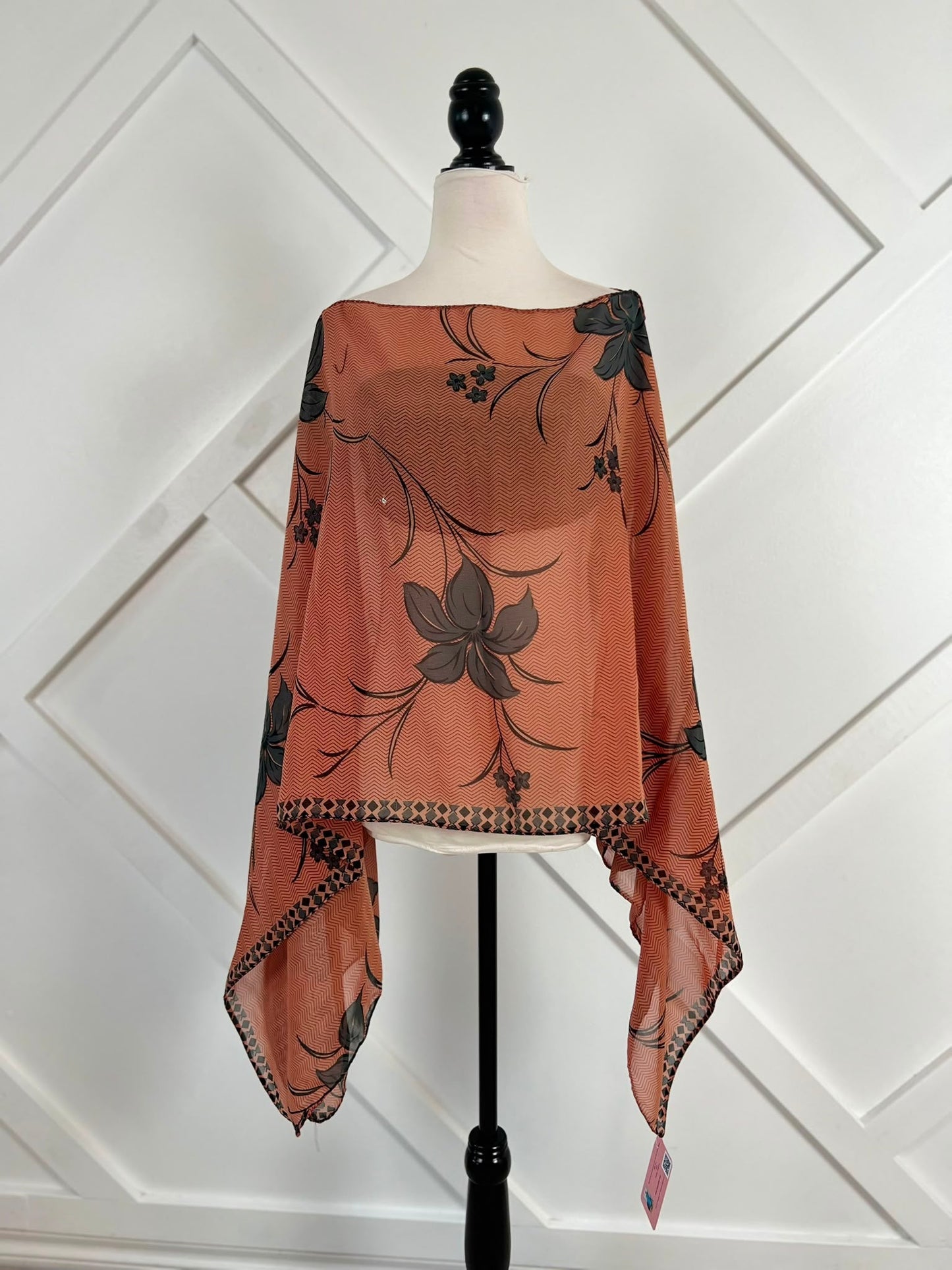 Poncho-056 - Rangeelaa- Fairtrade Sustainable Women's Clothing