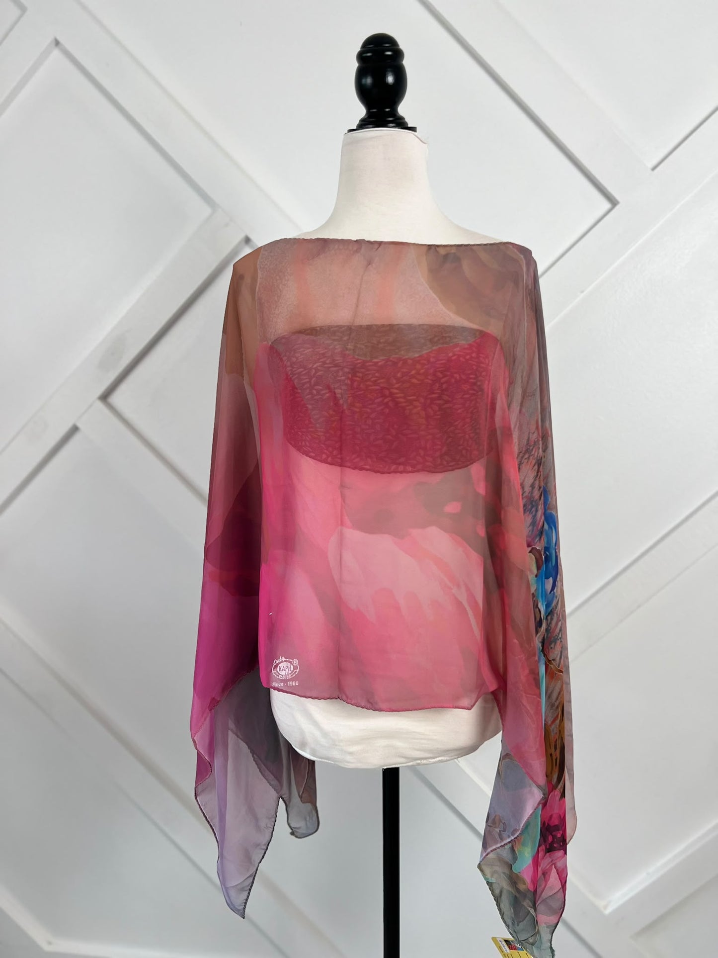 Poncho-068 - Rangeelaa- Fairtrade Sustainable Women's Clothing