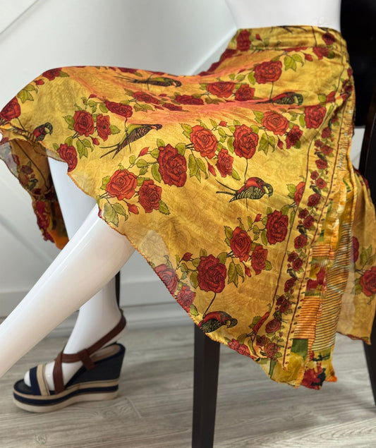 Premium Regular Tea skirt - M019 - Rangeelaa - Fairtrade Sustainable Women's Clothingsaree wrap skirts
