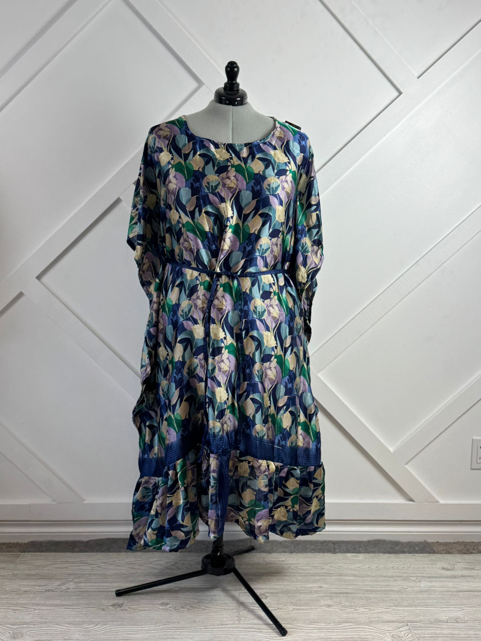 flowy casual summer dress Aphrodite Kaftan / Turquoise Papaya Turquoise Papaya / XL main image 0