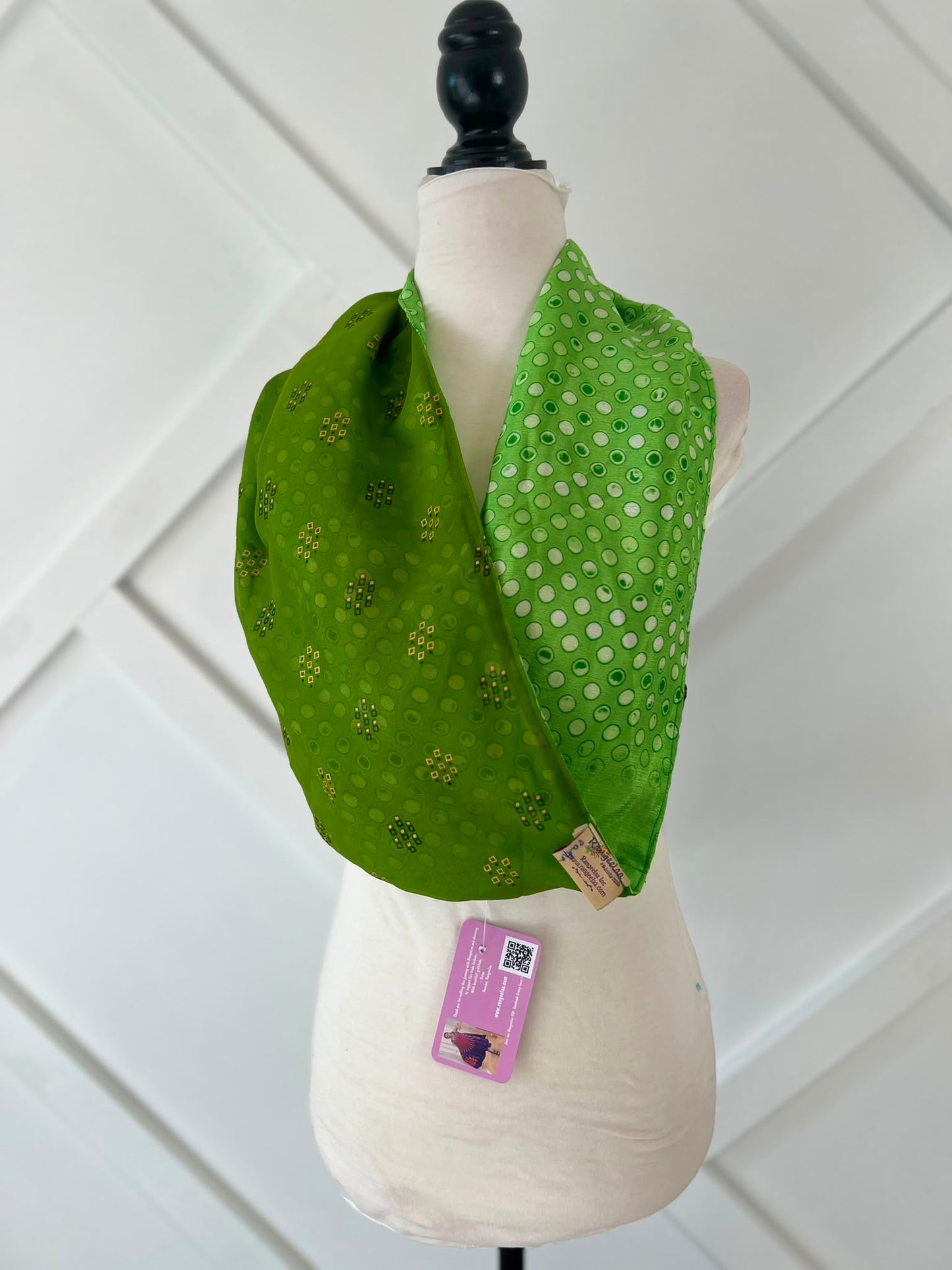 40 inch Reversible Infinity Scarf (short)-040
