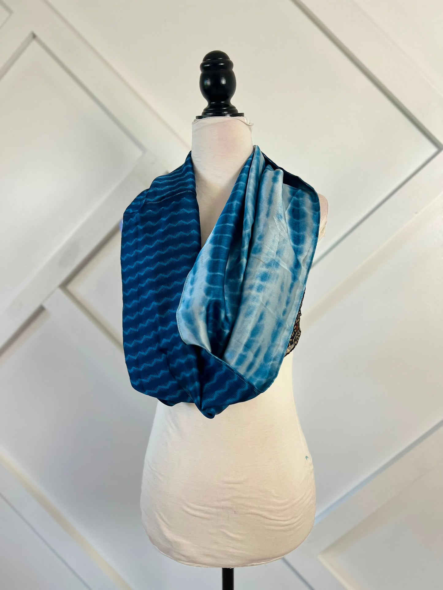 40 inch Reversible Infinity Scarf (short)-125