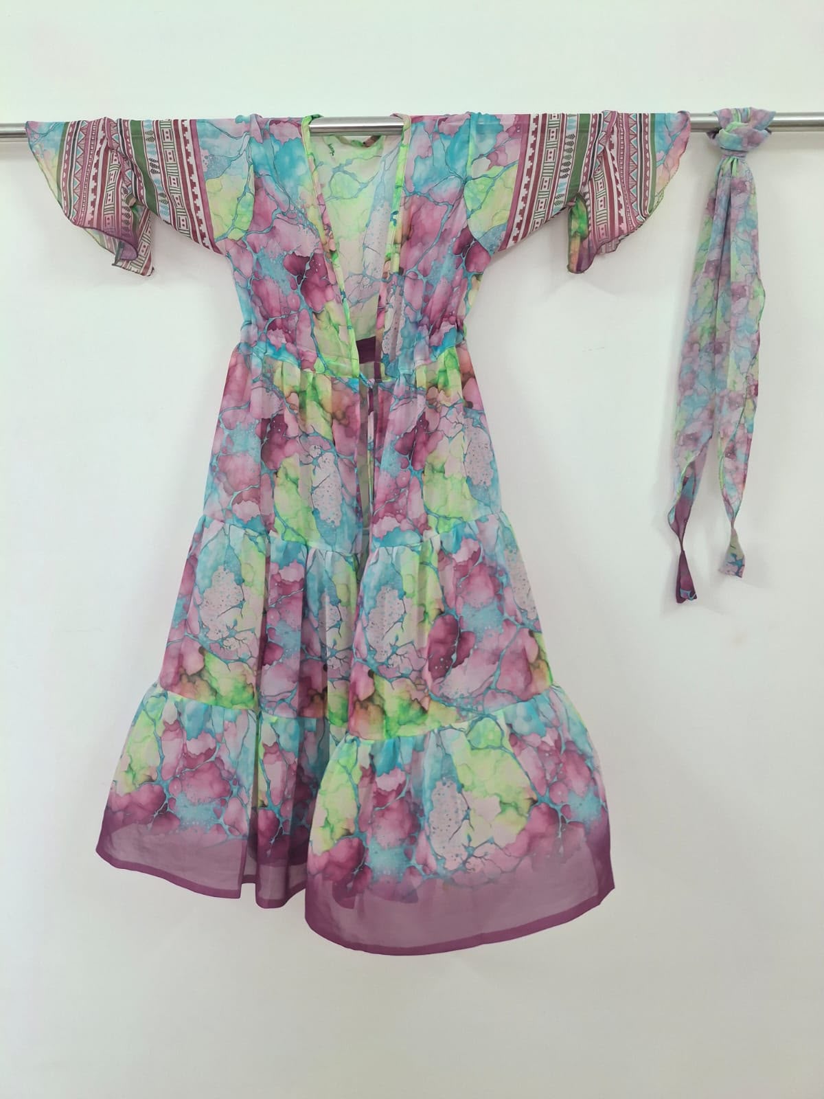 Sandra.M-Digital print Non Plus Alia Shrug-Dispatch Payment