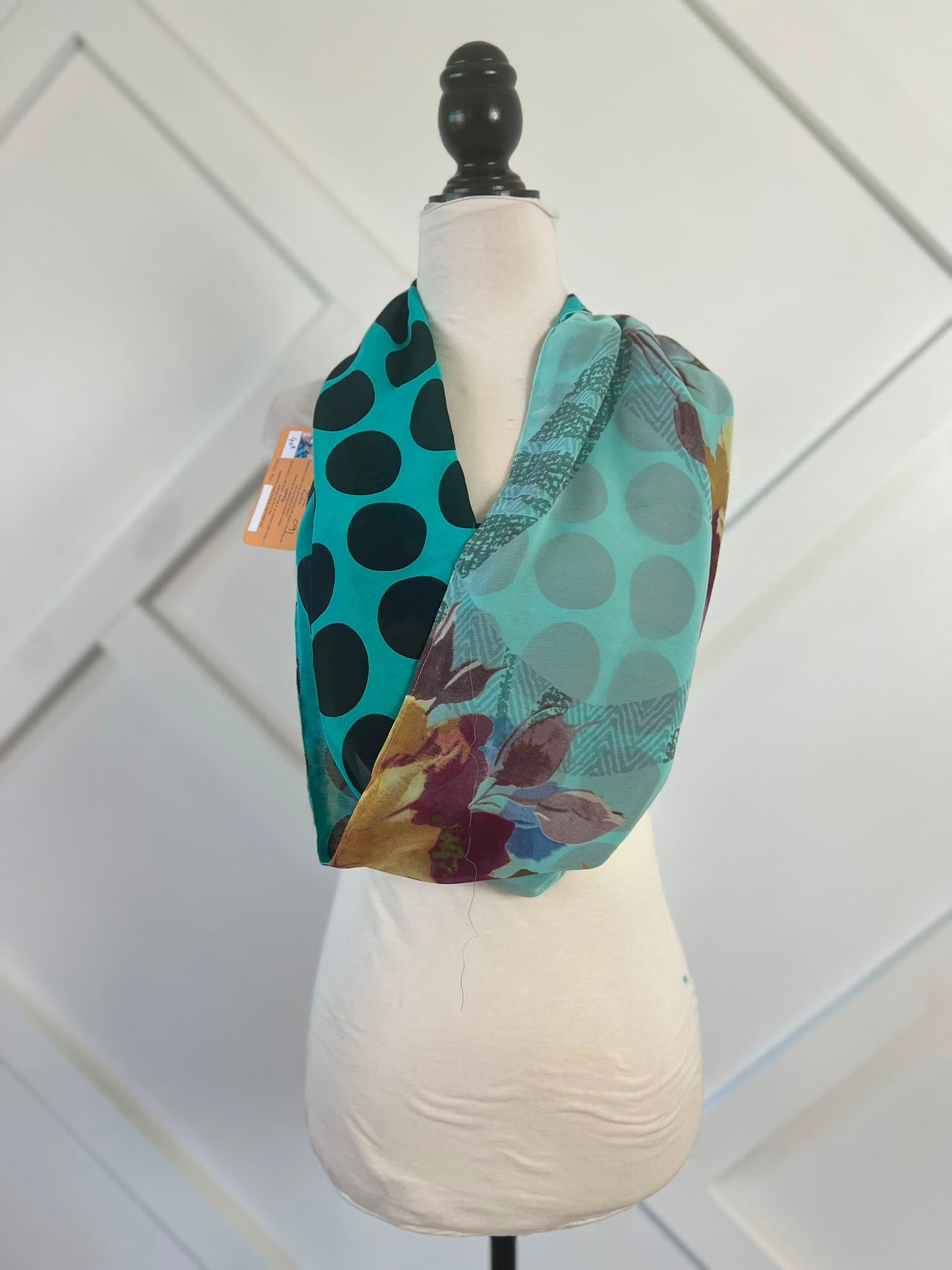 40 inch Reversible Infinity Scarf (short)-091