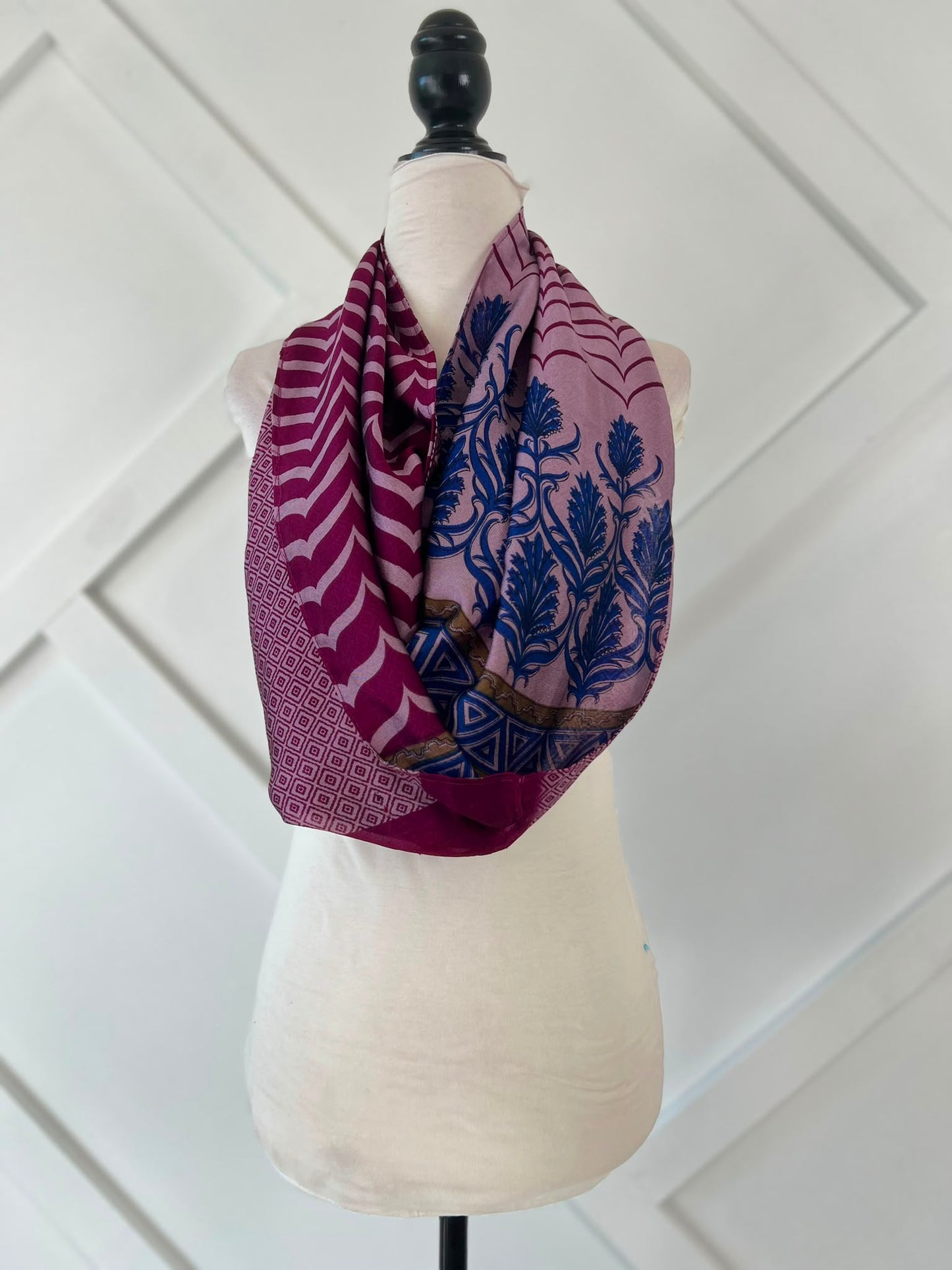 40 inch Reversible Infinity Scarf (short)-064