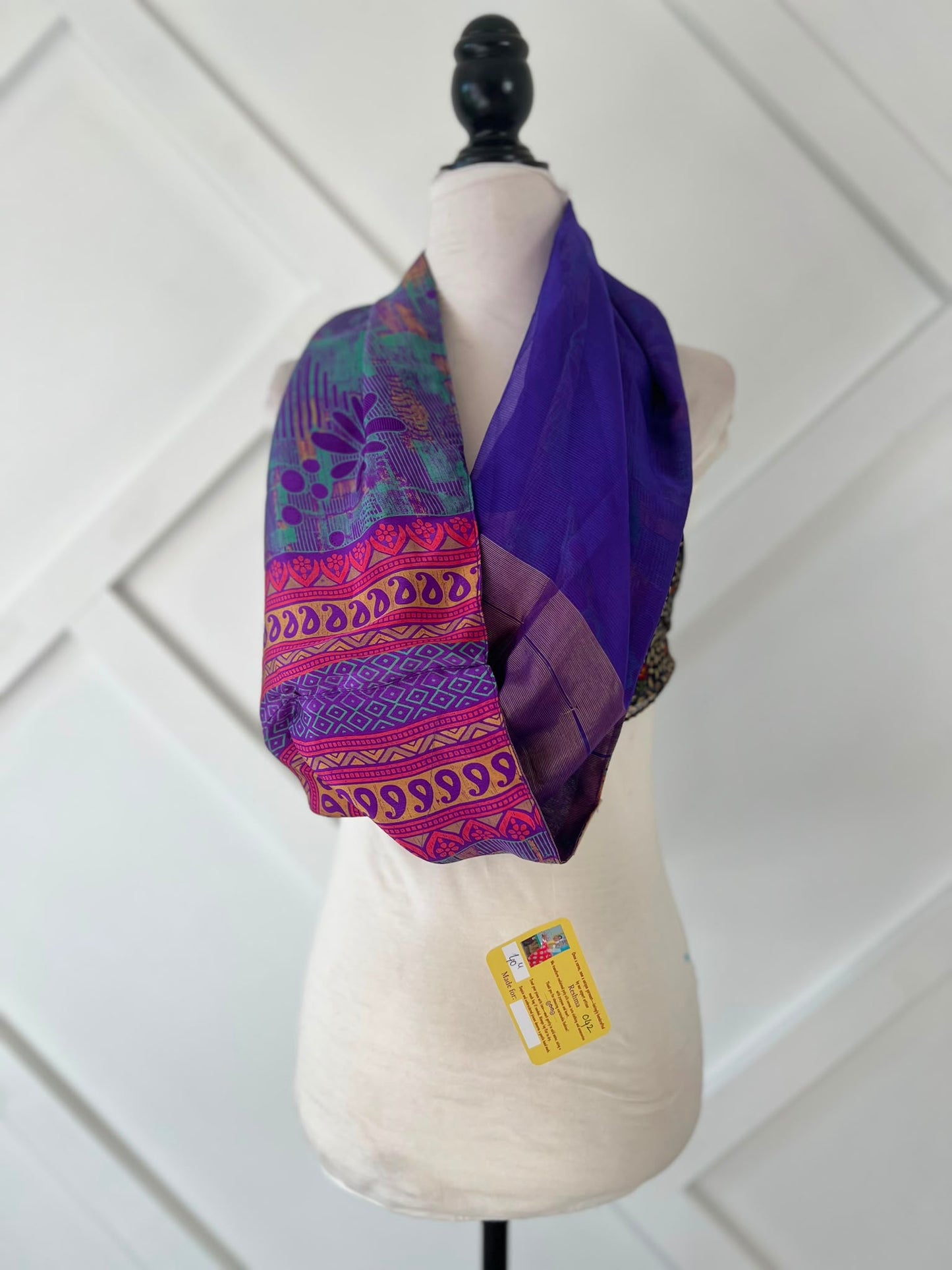 40 inch Reversible Infinity Scarf (short)-042