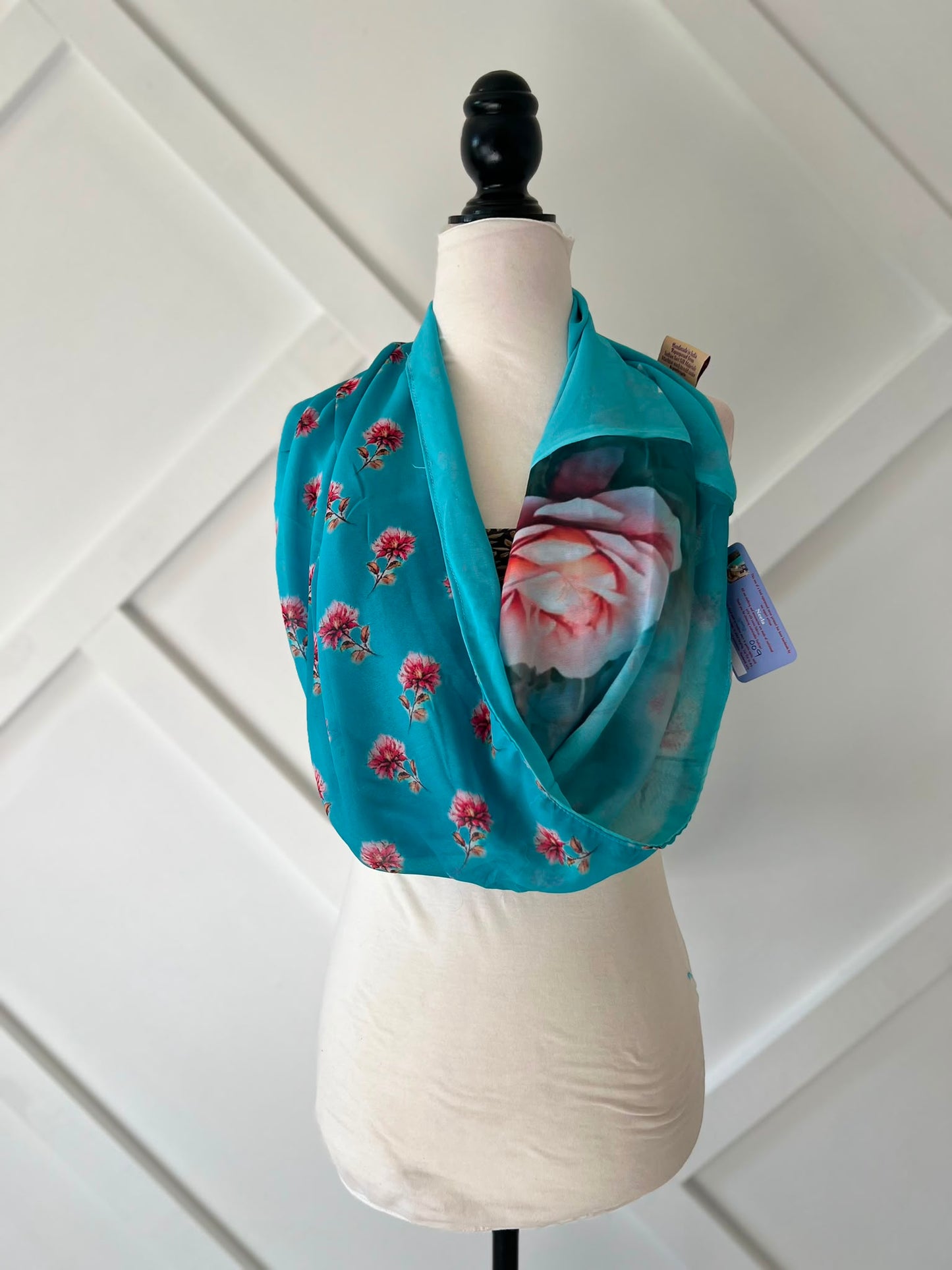 40 inch Reversible Infinity Scarf (short)-009