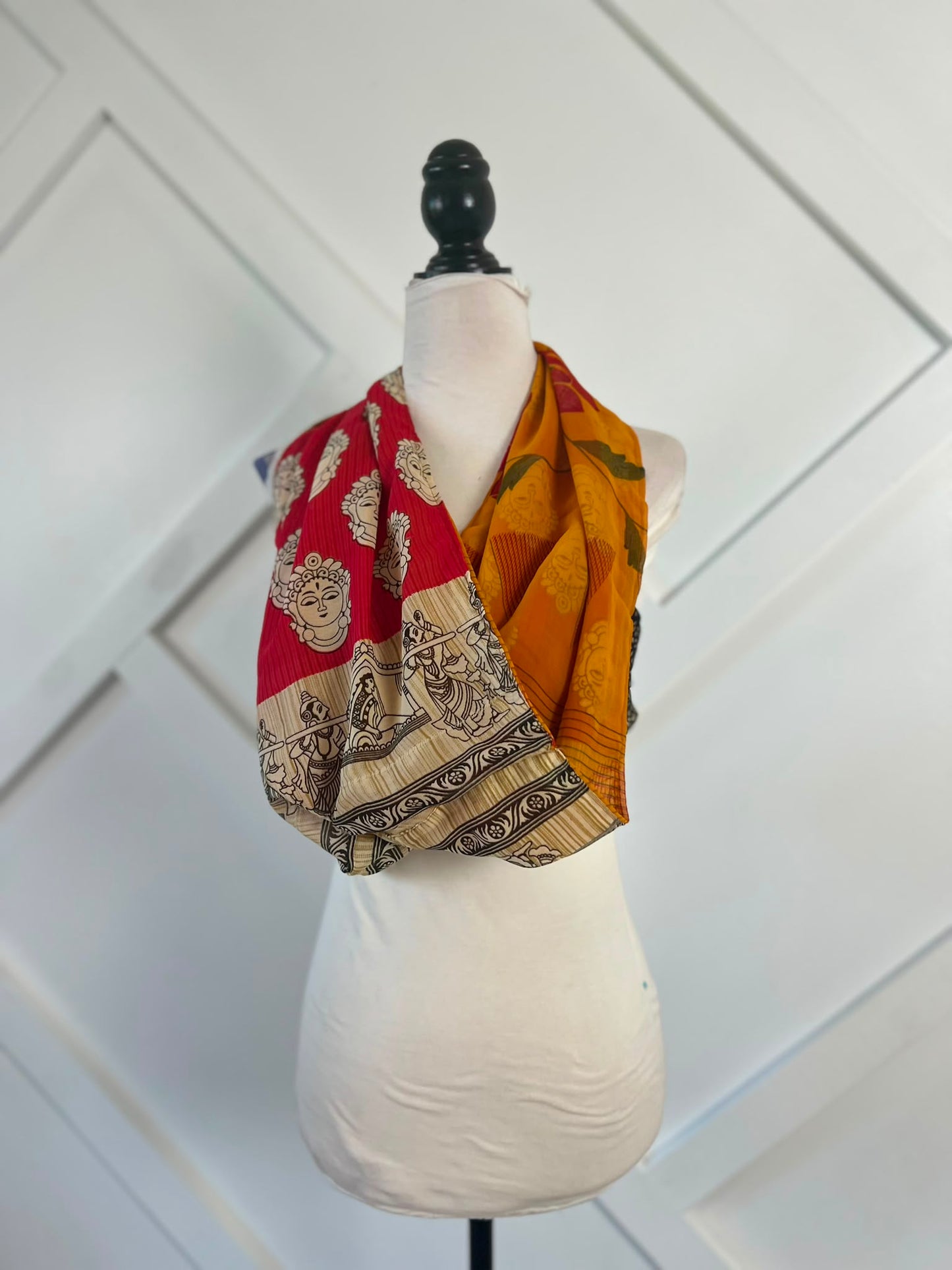 40 inch Reversible Infinity Scarf (short)-099