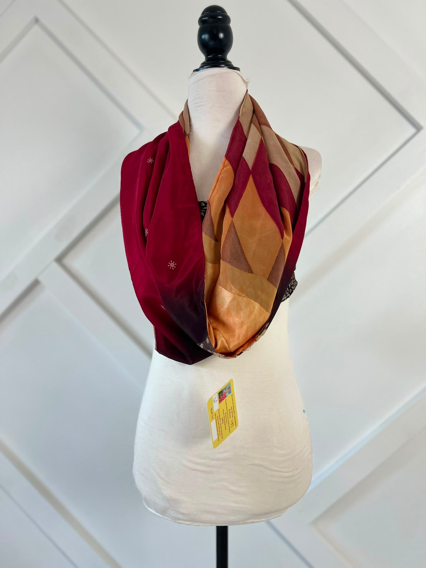 40 inch Reversible Infinity Scarf (short)-033