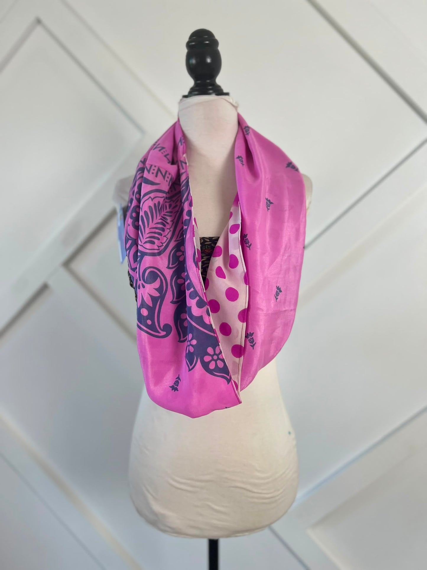 40 inch Reversible Infinity Scarf (short)-102