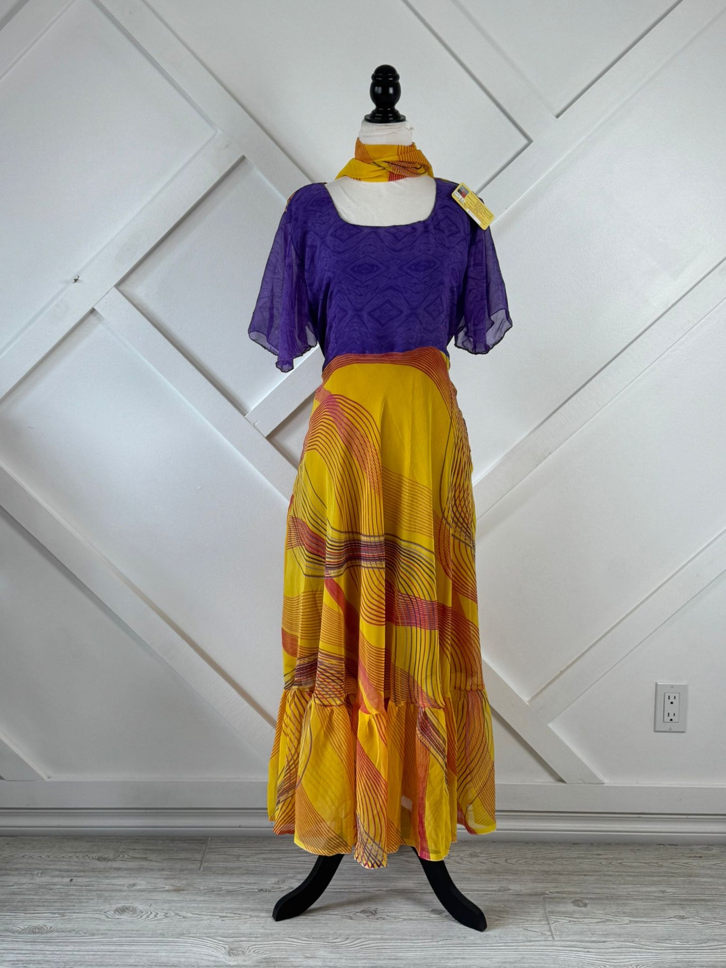 Sarah.B-Petite Regular Lined Ganga Dress