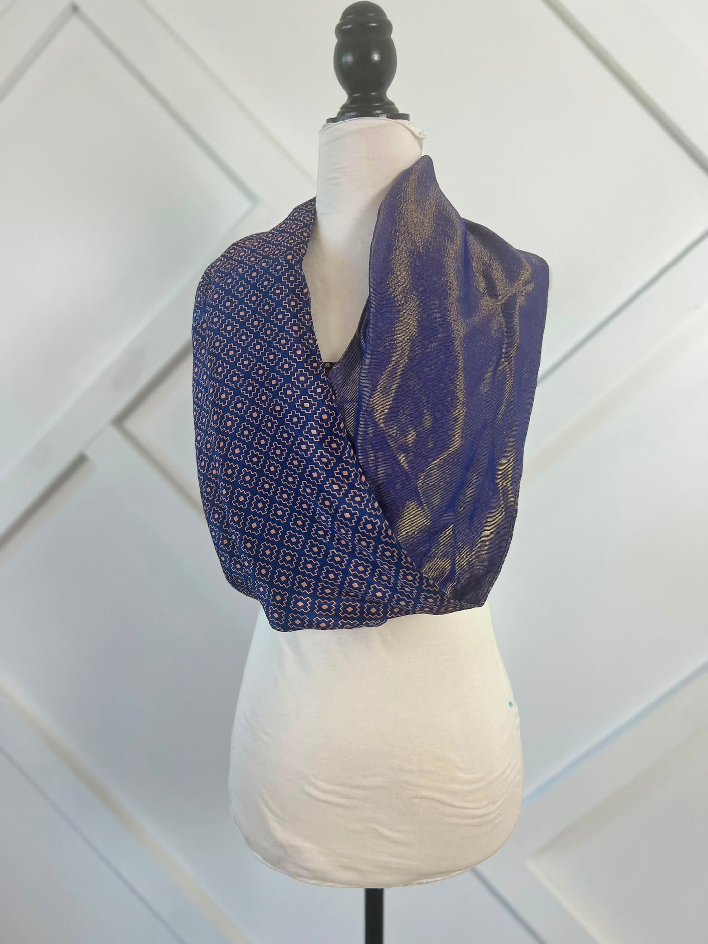 40 inch Reversible Infinity Scarf (short)-073