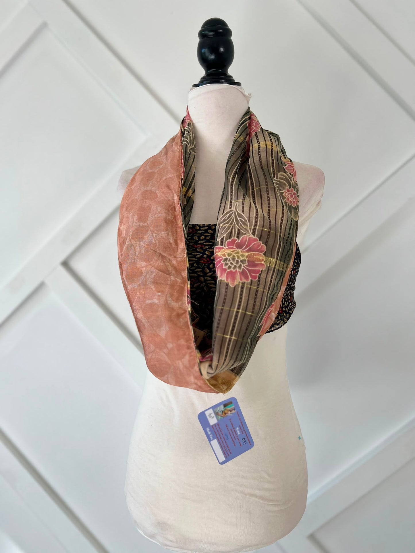 40 inch Reversible Infinity Scarf (short)-031