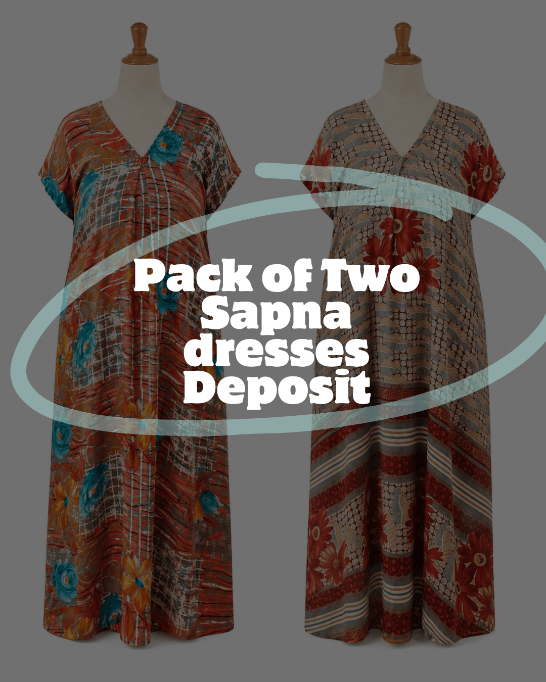 Sapna Dresses Pack of Two - Preorder Payment - Rangeelaa - Fairtrade Sustainable Women's Clothing