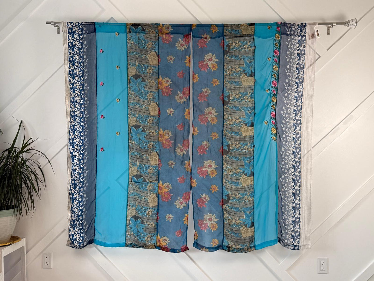 Set of Two curtain panels 40 inch(w) 63 inch(L) - P003 - Rangeelaa - Fairtrade Sustainable Women's Clothing
