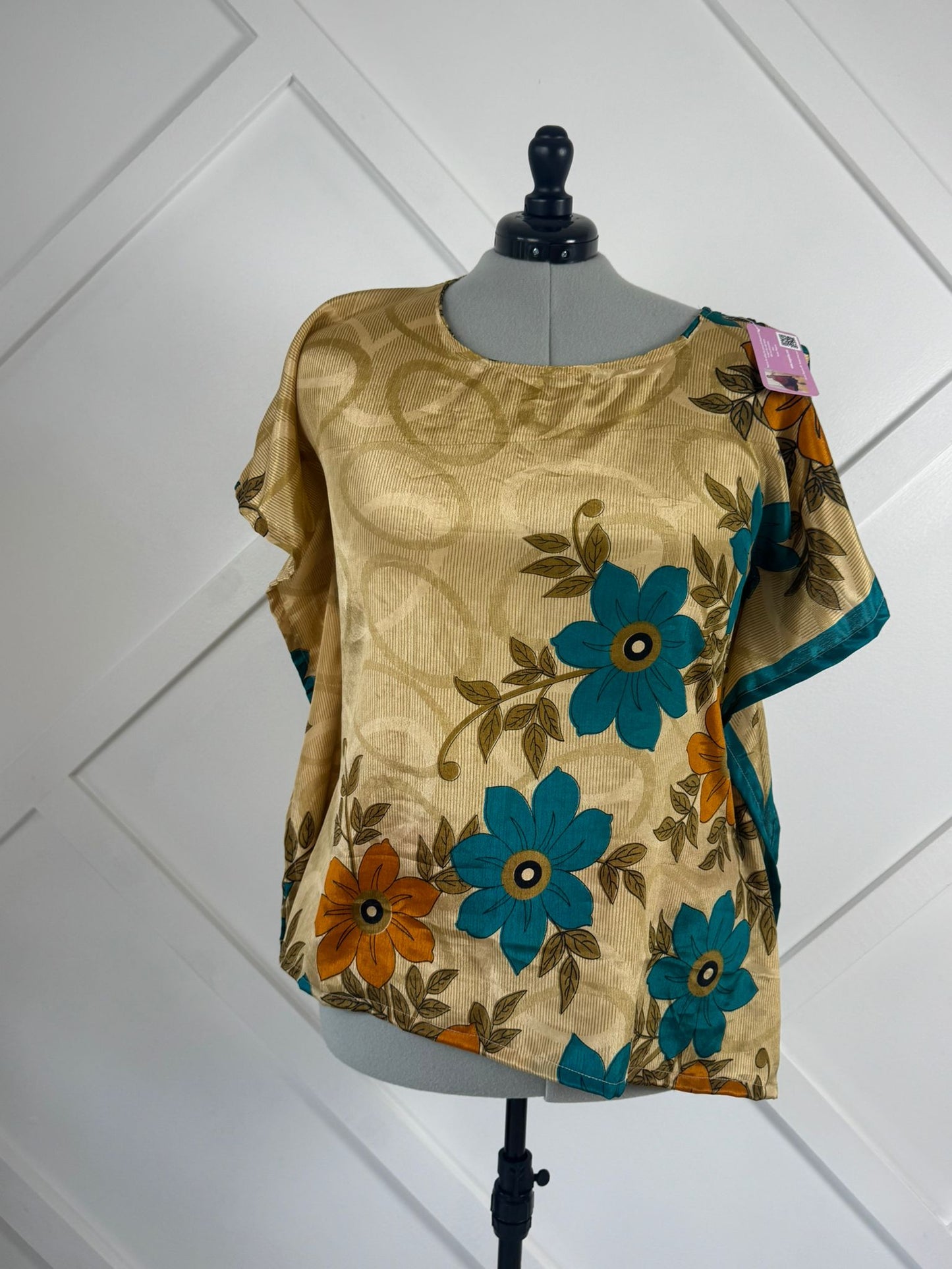 Susan.S - Plus Kaftan Top - Rangeelaa - Fairtrade Sustainable Women's Clothing
