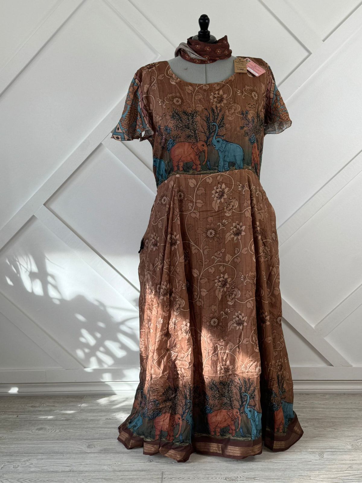 Lined rani Dresses - Rangeelaa- Fairtrade Sustainable Women's Clothing