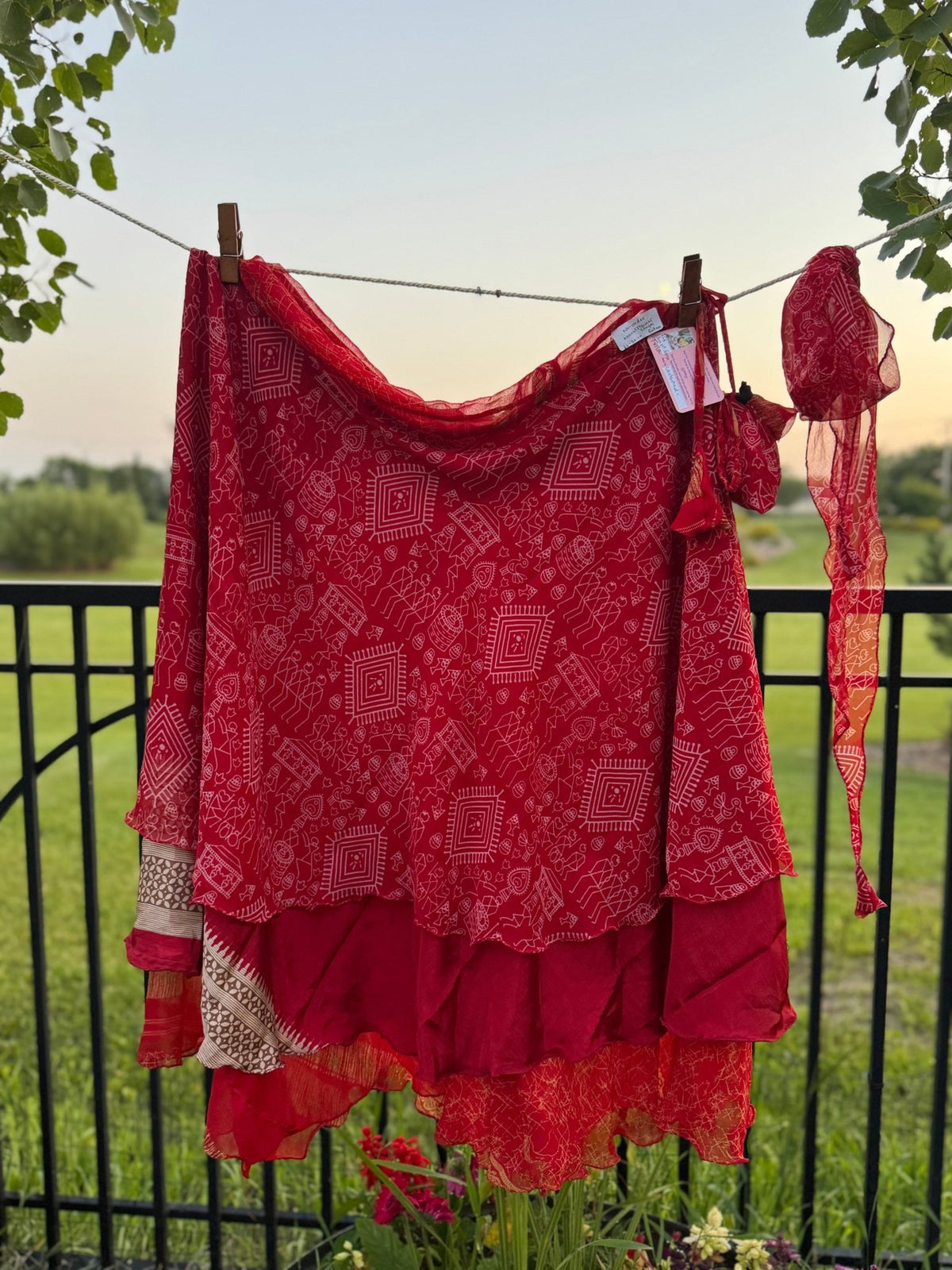 Trila Saree Skirts - Rangeelaa- Fairtrade Sustainable Women's Clothing