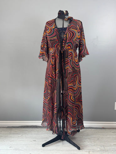 1 - Regular Alia tiered shrug with scarf - Rangeelaa - Fairtrade Sustainable Women's Clothing