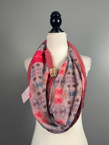 40 inch Reversible Infinity Scarf - A001 - Rangeelaa - Fairtrade Sustainable Women's Clothing