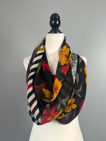 40 inch Reversible Infinity Scarf - A006 - Rangeelaa - Fairtrade Sustainable Women's Clothing