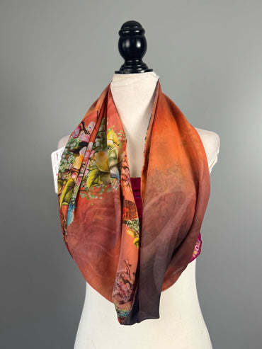 40 inch Reversible Infinity Scarf - A033 - Rangeelaa - Fairtrade Sustainable Women's Clothing