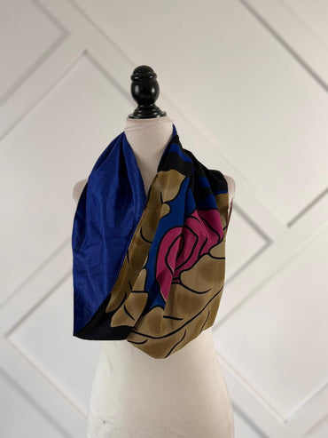 40 inch Reversible Infinity Scarf - A10 - Rangeelaa - Fairtrade Sustainable Women's Clothing