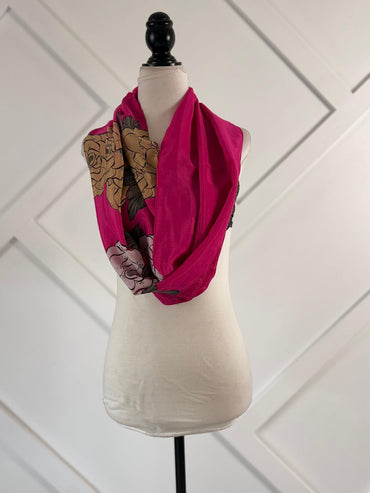 40 inch Reversible Infinity Scarf - A25 - Rangeelaa - Fairtrade Sustainable Women's Clothing