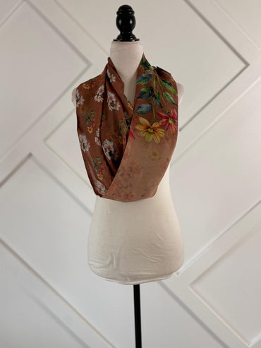 40 inch Reversible Infinity Scarf - A26 - Rangeelaa - Fairtrade Sustainable Women's Clothing