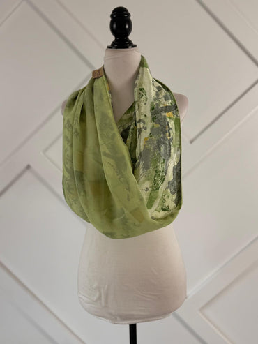 40 inch Reversible Infinity Scarf - A33 - Rangeelaa - Fairtrade Sustainable Women's Clothing