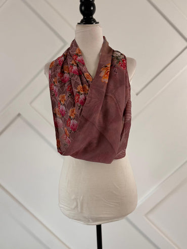 40 inch Reversible Infinity Scarf - A37 - Rangeelaa - Fairtrade Sustainable Women's Clothing